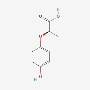 HYDROXYPHENOXY PROPIONIC ACID Chemical structure