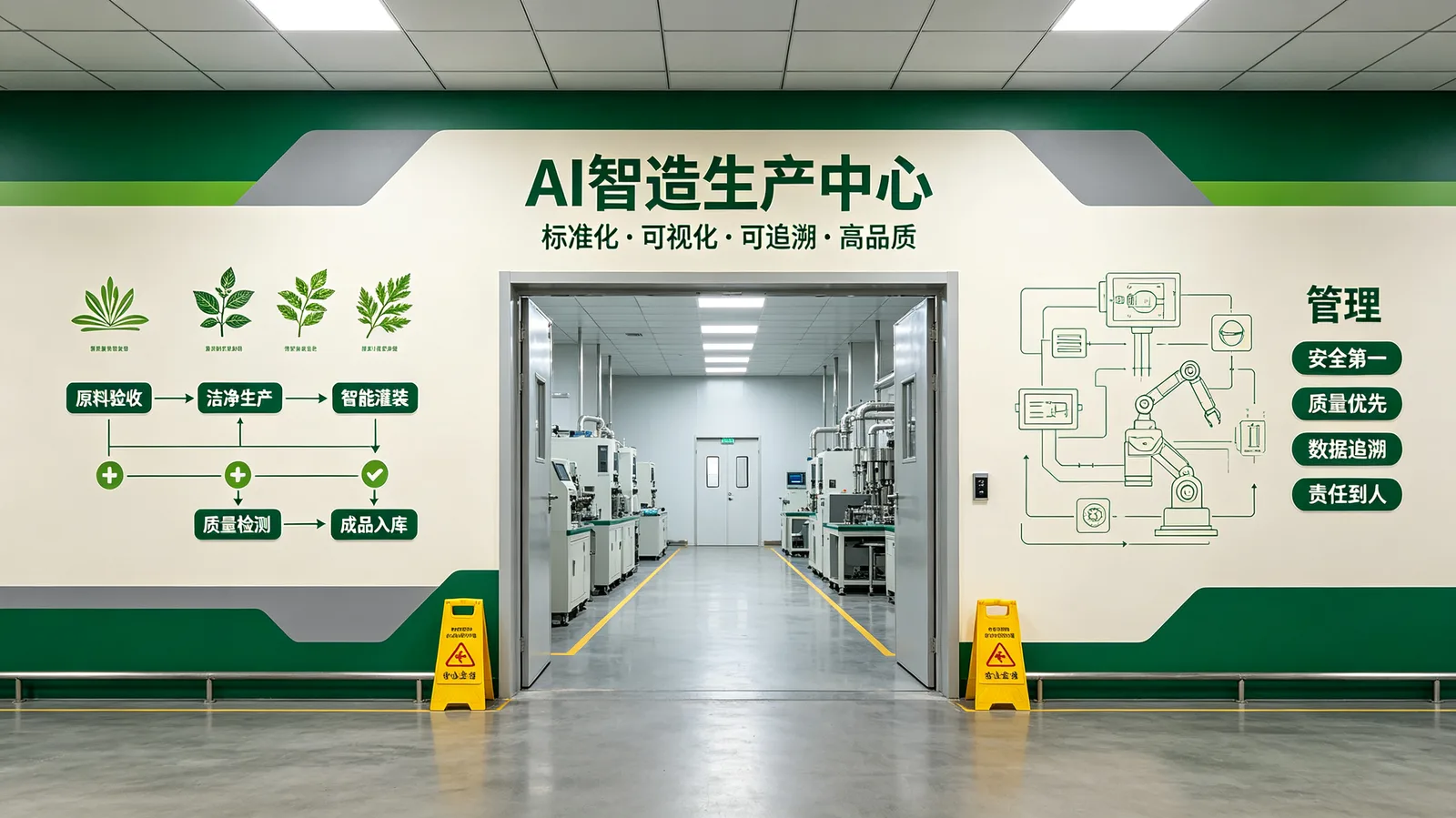 AI Smart Manufacturing Center: Standardized, Visualized, Traceable