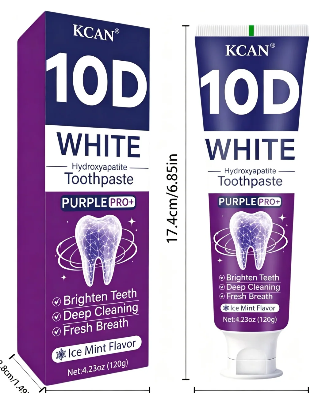 10D Brightening Hydroxyapatite Toothpaste 120g (Type 1)